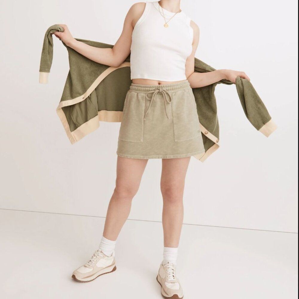 NWT Madewell MWL Pull-On Mini Skirt Size S